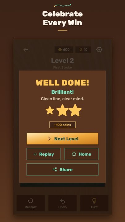 Linely: One Line Draw Puzzle screenshot 4