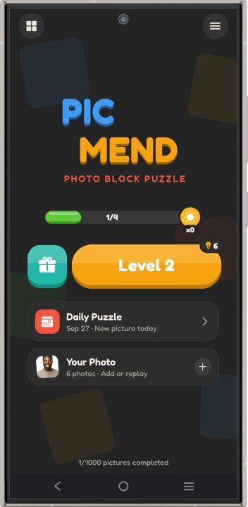 PicMend - Photo Block Puzzle screenshot 1
